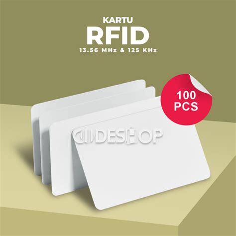 Jual Kartu RFID Card Mifare 13 56 MHz Proximity 125 KHz Isi 100 Pcs