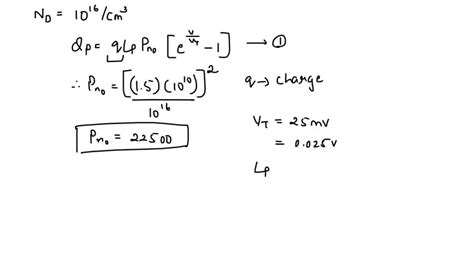 For An Ideal Abrupt Silicon P N Junction With Nd Cm Find