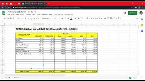 Cara Nak Buat Carta Guna Excel