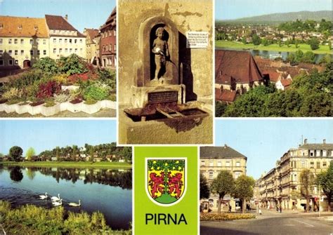 Wappen Ansichtskarte Postkarte Pirna In Sachsen Akpool De