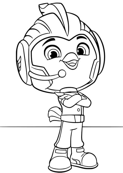 Speedy from Top Wing Coloring Page - Free Printable Coloring Pages for Kids