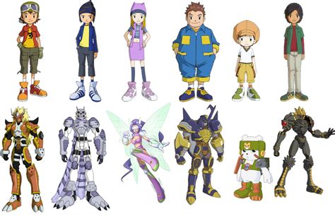 Six Heroes And Their Human Type Digimon Forms By L Dawg211 On Deviantart