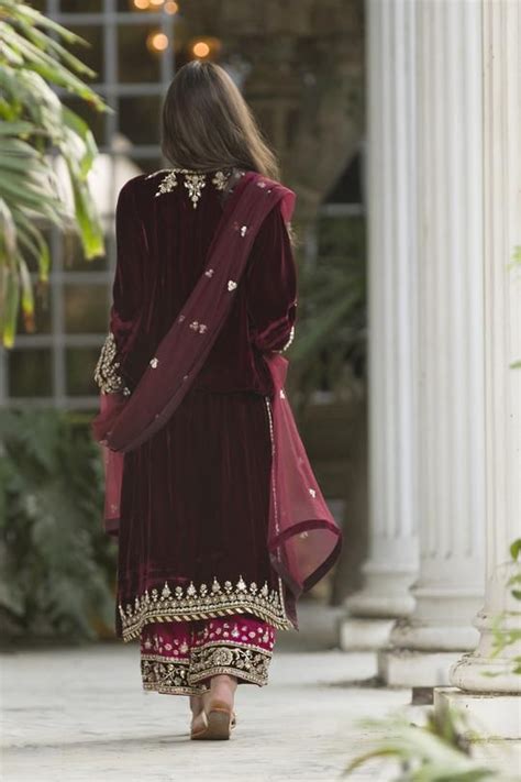 Formals Misha Lakhani Velvet Dress Designs Indian Designer Outfits