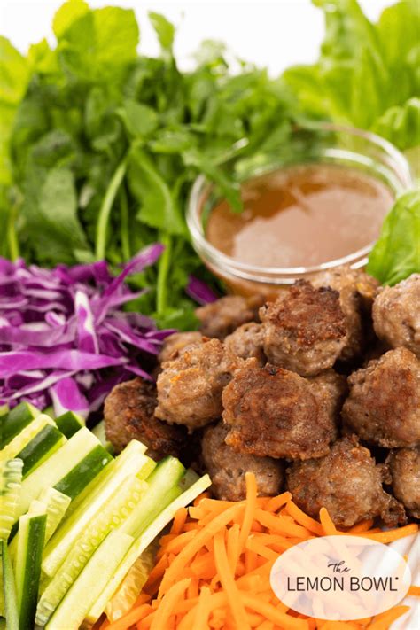 Vietnamese Turkey Meatballs with Vermicelli - The Lemon Bowl®