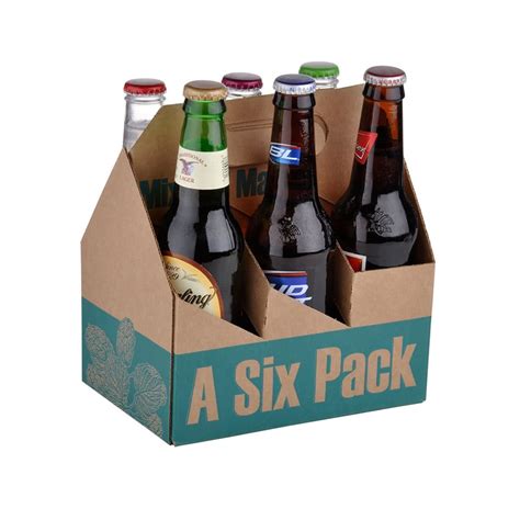 Custom Printed Paper Cardboard Beer Pack Box Corrugated Packaging Box