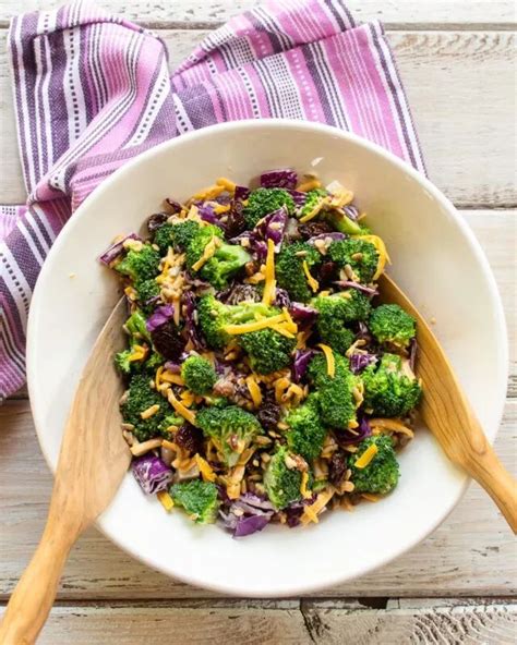 Broccoli Salad Blue Jean Chef Meredith Laurence Recipe Broccoli