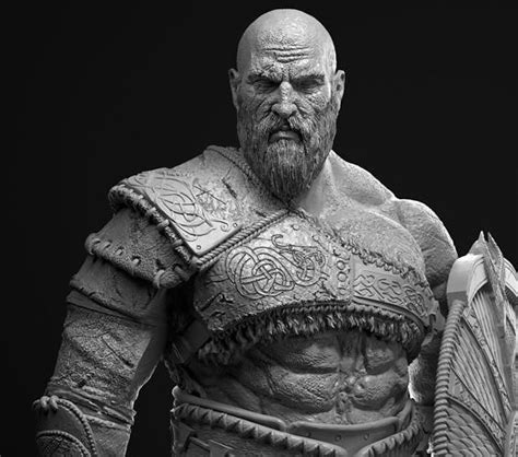 Kratos God Of War Ragnarok Fanart 3D Model 3D Printable CGTrader