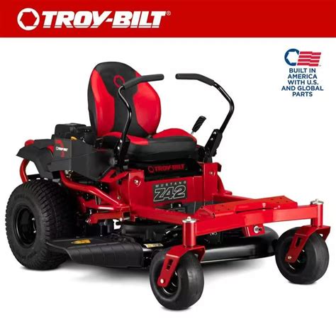 Troy Bilt Mustang 42 In 22 Hp V Twin Kohler 7000 Series Engine Dual Hydrostatic Drive Gas Zero