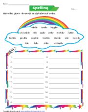 grade  spelling worksheets printable   prep spelling worksheets
