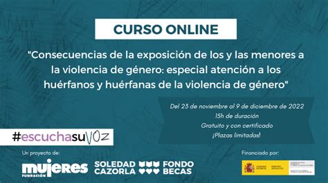 EscuchaSuVoz Curso sobre las consecuencias de la exposición de los y