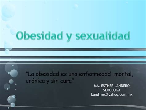 Obesidad Y Sex Ppt