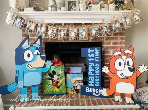 Bluey Themed Diy Kids Birthday Party 💙 Bluey Crafts Finns 1 Year