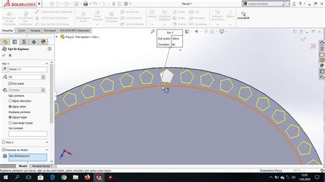 Yeta Bdm Solİdworks ParÇa 36 EĞrİ İle ÇoĞaltma Komutu Youtube