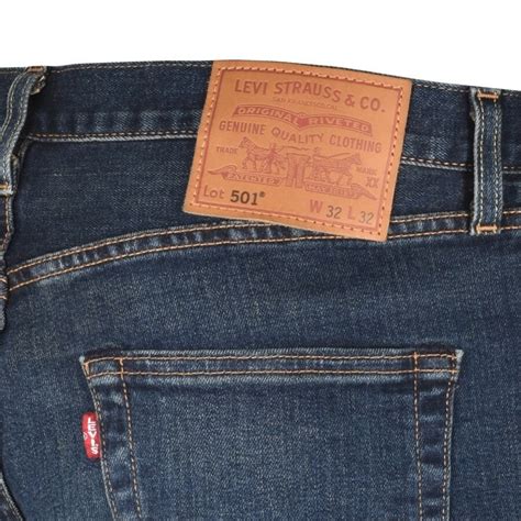 Levis 501 Original Fit Jeans Dark Wash Blue | Mainline Menswear United ...