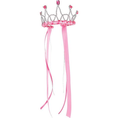 Great Pretenders Ribbon Tiara Dark Pink Maisonette Dark Pink