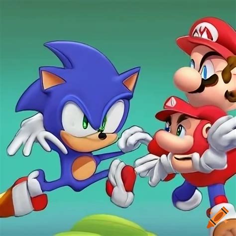 Artwork Of Sonic And Mario Combined On Craiyon