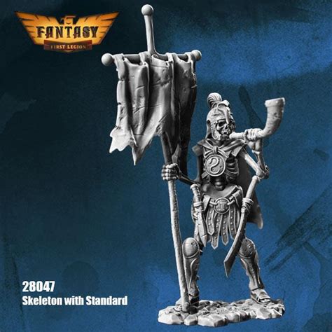 Skeleton With Standard 28mm Resin Kit 28047 Gaming Miniatures