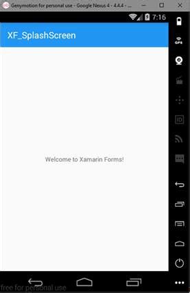 Creating A Splash Screen In Xamarin Forms