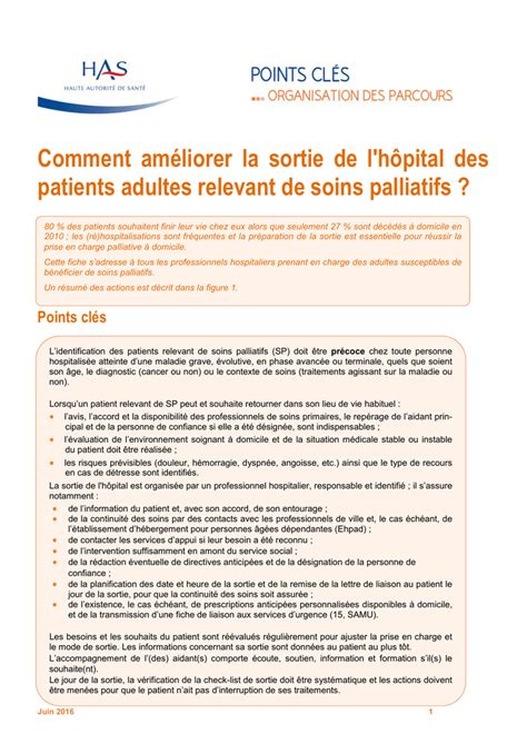 La démarche palliative à domicile 23 Organisation des soins