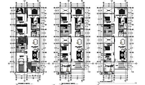 8×20 Meter 3 Bhk House Layout Plan Cad Drawing Dwg File Artofit