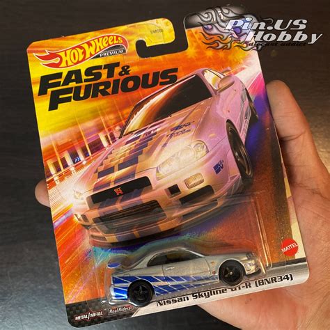 Hot Wheels Nissan Skyline Gtr Bnr34 Fast And Furious 2022 Diecast 1 64 Hotwheels Fast Furios