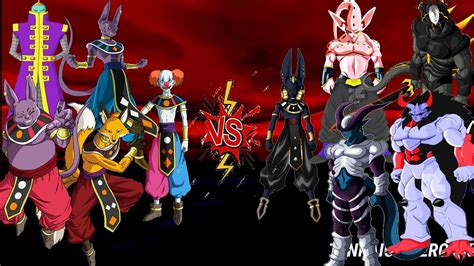 Dioses Destructores Vs Dioses Malignos Anime War Drag N Ball Z