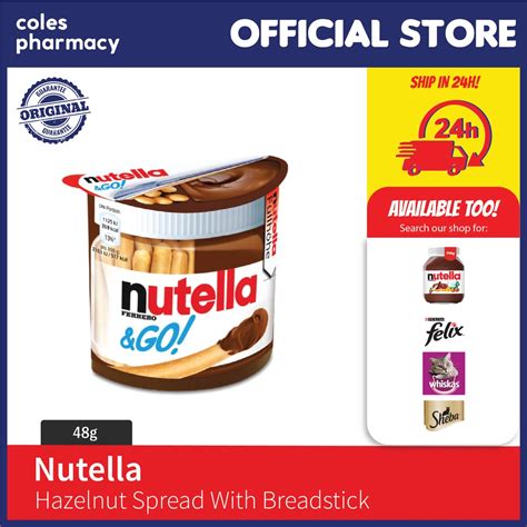 Nutella Go Hazelnut Spread With Cocoa And Breadsticks 48g Shopee