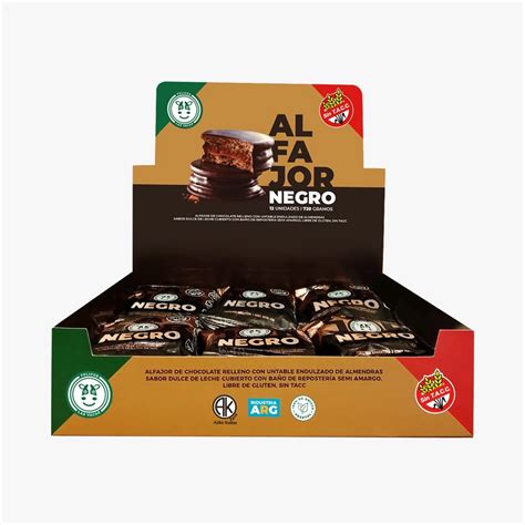 Caja De Alfajores Negros Poka