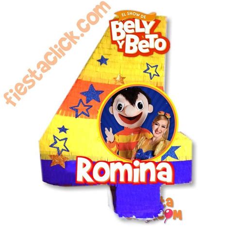 Pi Ata De N Mero De Bely Y Beto Decoraci N De Fiestas Infantiles