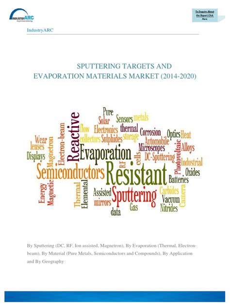 PDF Sputtering Targets And Evaporation Materials Market 2014 2020