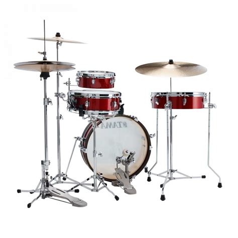 Tama Club Jam Pancake 18 4pc Shell Pack Wbag Set Burnt Red Mist