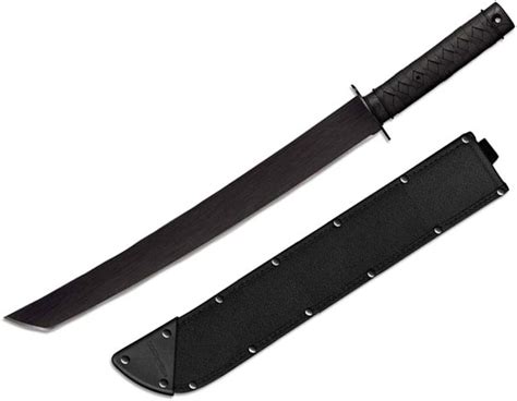 Cold Steel Tactical Wakizashi Machete Carbon Steel Black Blade