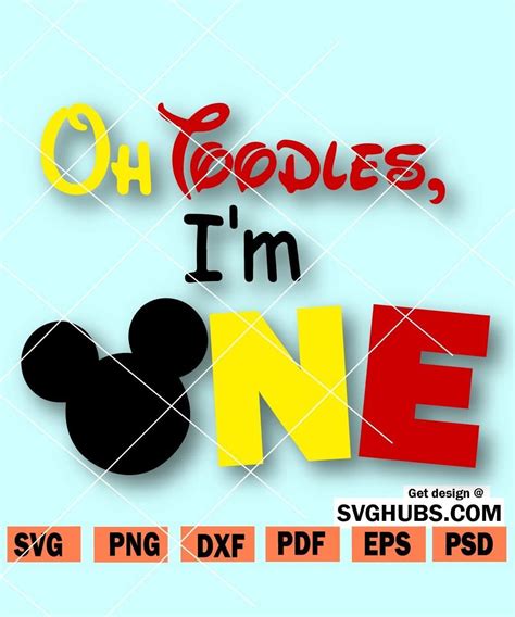 Svghubscom — Oh Toodles I Am One Svg Oh Toodles Birthday Svg