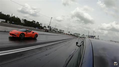 Ferrari Sf Stradale Drags Tesla Model X Plaid Narrow Phev Vs Ev