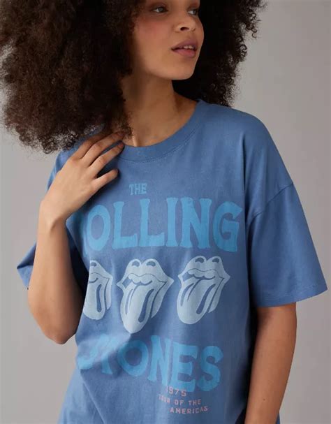 Ae Oversized Rolling Stones Graphic T Shirt