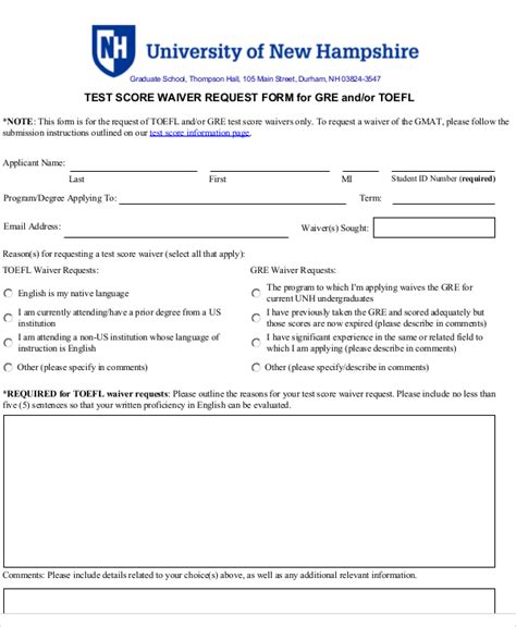 Free 10 Sample Waiver Request Forms In Ms Word Pdf