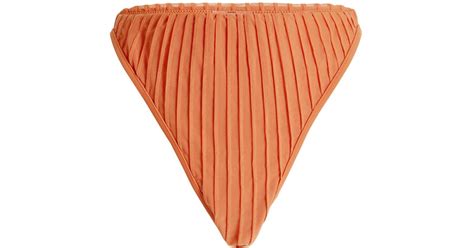 Andrea Iyamah Gara Bikini Bottom In Orange Lyst