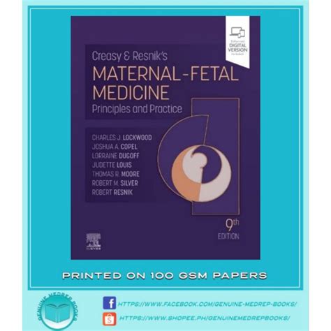 Creasy Resnik S Maternal Fetal Medicine Th Edition Shopee Philippines