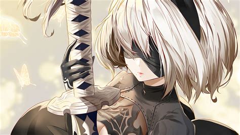 1920x1080 Nier Automata - 2B Wallpaper Background Image. View, download, comment, and rate ...