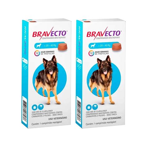 Bravecto 20 A 40 Kg Promoção
