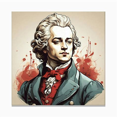 Mozart Paint Art Canvas Print By Md Nazmul Hasan Fy