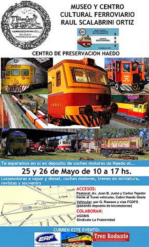 FERROAFICIONADOS ESTACION KM 29 GLEW Invitación a evento del Museo