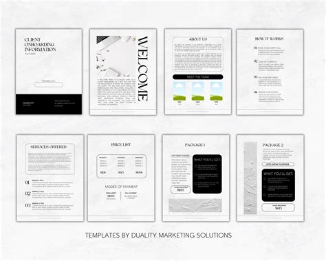 Client Onboarding Template Package Small Business Onboarding Beginner ...