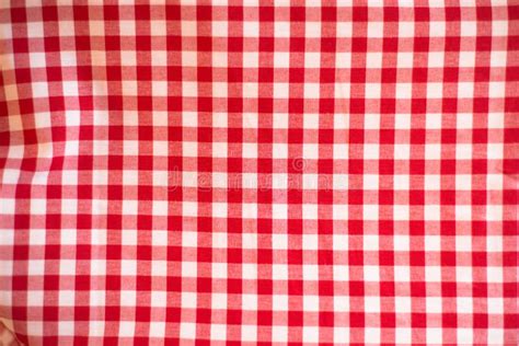 Red And White Checkered Fabric Stock Photo Image Of Traditional