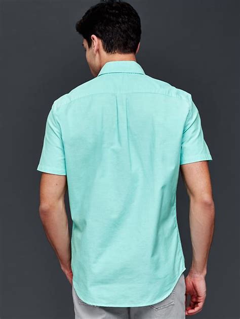 Oxford Short Sleeve Standard Fit Shirt Gap