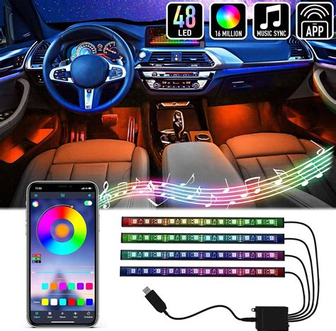 Mega Racer Rgb Car Led Lights Strip Interior Led Lights