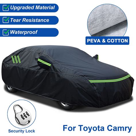 Toyota Camry Car Cover, PEVA+Cotton, Waterproof, All-Weather, UV ...