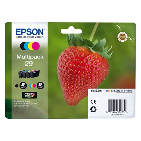 Epson Fraise 29 Multipack Cartouche Imprimante LDLC