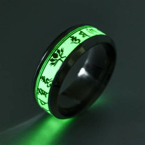 New Original Luminous Ring Glow In The Dark Fashion Men Woman Rings