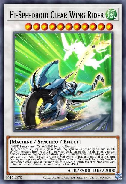 Every Yu Gi Oh Card On Twitter Hi Speedroid Clear Wing Rider